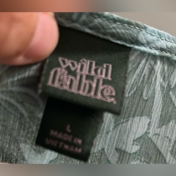 Wild Fable Turquoise Floral Dress - Picture 4 of 4